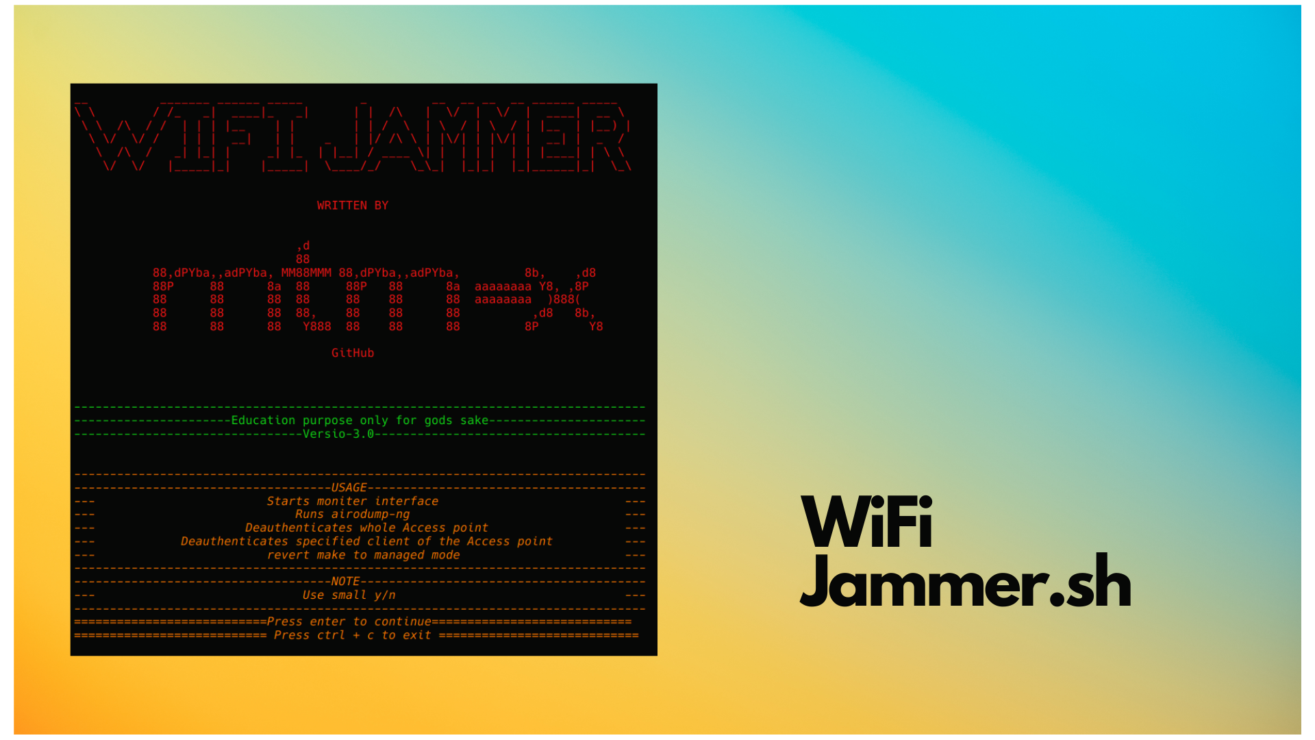 WIFI Jammer Shell